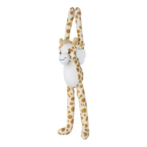 Gift Campaign Giraffa di peluche con velcro sulle zampe ed etichetta personalizzabile> Peluche