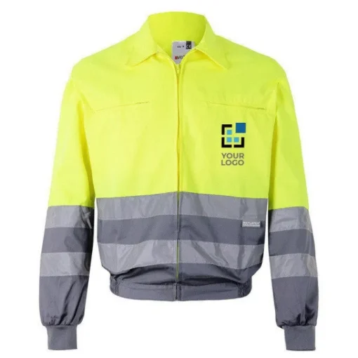 Gift Campaign Giubbino da lavoro bicolore con bande riflettenti 210 g/m2 Velilla> Giubbotti