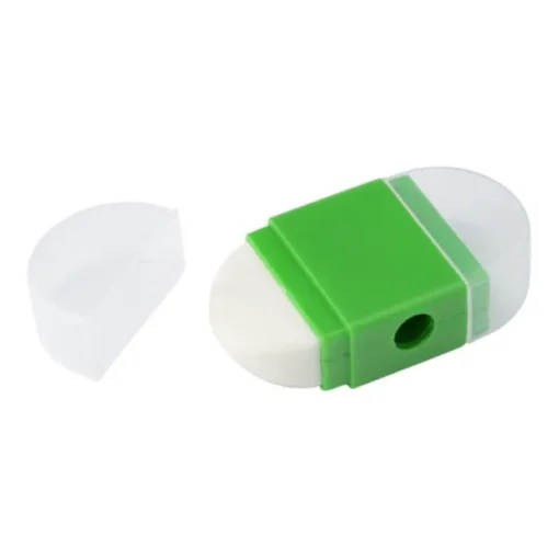 Gift Campaign Gomma da cancellare con temperino promozionale in colori assortiti> Gadget Per La Scuola|Gadget Per L'Ufficio