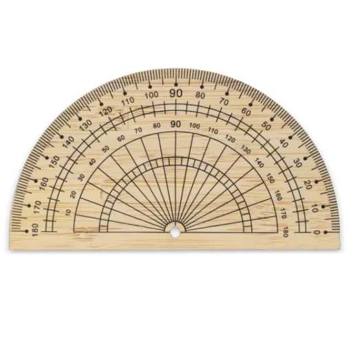 Gift Campaign Goniometro in bambù personalizzabile per disegno o geometria> Gadget Per L'Ufficio