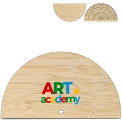 Gift Campaign Goniometro in bambù personalizzabile per disegno o geometria></noscript> Gadget Per L'Ufficio