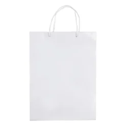 Gift Campaign Grande busta di carta laminata da 200g/m2 colorata con manici in corda> Buste Di Carta
