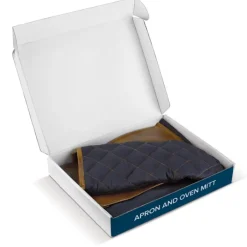 Gift Campaign Grembiule con tasca frontale in PU e guanto da barbecue coordinato></noscript> Grembiuli Personalizzati