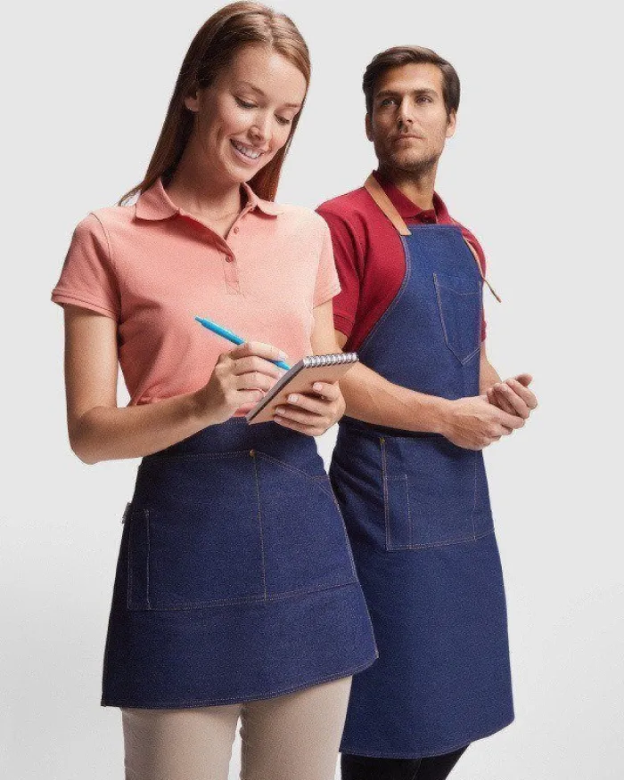 Gift Campaign Grembiule corto da lavoro per Horeca stile jeans 250 g/m2 Roly Dacosta> Grembiuli Personalizzati