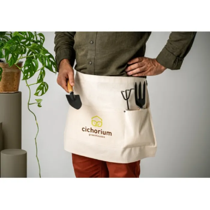 Gift Campaign Grembiule corto di cotone 260 g/m2 con 3 tasche frontali Multipocket> Grembiuli Personalizzati