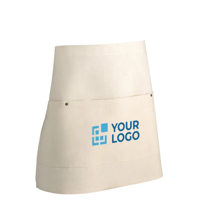 Gift Campaign Grembiule corto di cotone 260 g/m2 con 3 tasche frontali Multipocket> Grembiuli Personalizzati