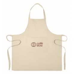 Gift Campaign Grembiule da cucina con tasca frontale in cotone riciclato 220 g/m2></noscript> Grembiuli Personalizzati
