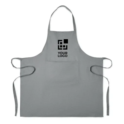 Gift Campaign Grembiule da cucina con tasca frontale in cotone riciclato 220 g/m2> Grembiuli Personalizzati