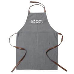 Gift Campaign Grembiule da cucina in RPET con lacci in similpelle.></noscript> Grembiuli Personalizzati
