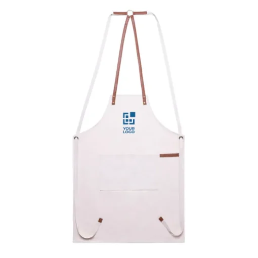Gift Campaign Grembiule in cotone canvas con nastri regolabili in similpelle 340g/m2> Grembiuli Personalizzati