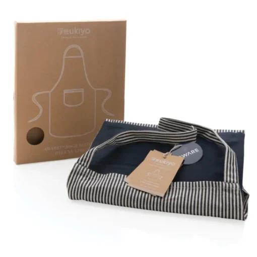 Gift Campaign Grembiule in cotone riciclato con tasca frontale 280 g/m2 Ukiyo Deluxe> Grembiuli Personalizzati