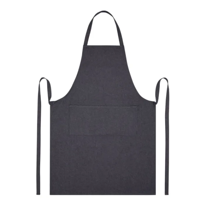 Gift Campaign Grembiule in stile denim con due tasche in cotone riciclato 320 g/m2> Grembiuli Personalizzati