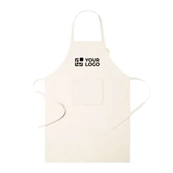 Gift Campaign Grembiule regolabile in cotone organico con tasca frontale 140 g/m2></noscript> Grembiuli Personalizzati