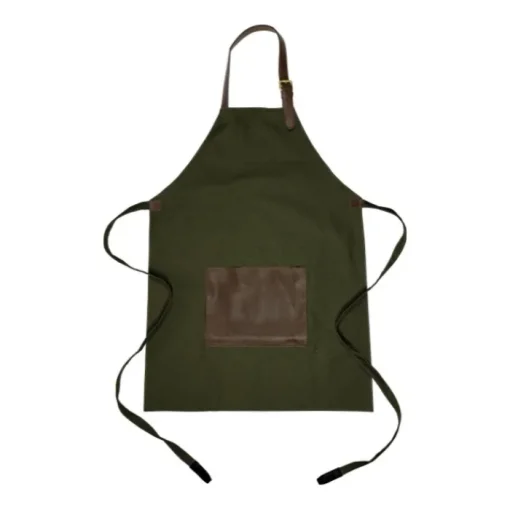 Gift Campaign Grembiule regolabile in tela con tasca frontale in pelle da 450g/m2> Grembiuli Personalizzati