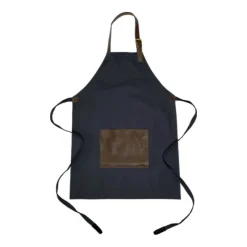 Gift Campaign Grembiule regolabile in tela con tasca frontale in pelle da 450g/m2> Grembiuli Personalizzati