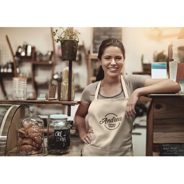 Gift Campaign Grembiuli da chef in cotone da 200 gr/m2 Apron Cotton> Gadget Ecologici|Grembiuli Personalizzati