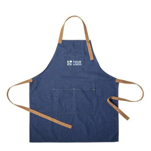 Gift Campaign Grembiuli per ristoranti in cotone con varie tasche Denim Blue> Grembiuli Personalizzati