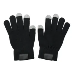 Gift Campaign Guanti con logo in poliestere con etichetta e 3 dita touch Label> Guanti