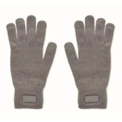 Gift Campaign Guanti in poliestere riciclato con etichetta per personalizzazione> Guanti