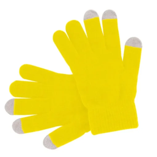 Gift Campaign Guanti pubblicitari in tanti colori con touch screen su 3 dita Touch> Guanti
