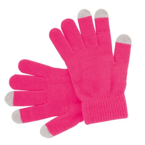 Gift Campaign Guanti pubblicitari in tanti colori con touch screen su 3 dita Touch> Guanti