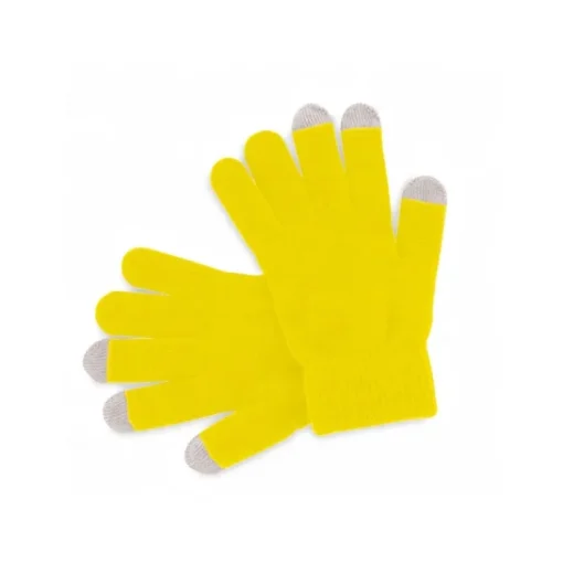 Gift Campaign Guanti pubblicitari in tanti colori con touch screen su 3 dita Touch> Guanti