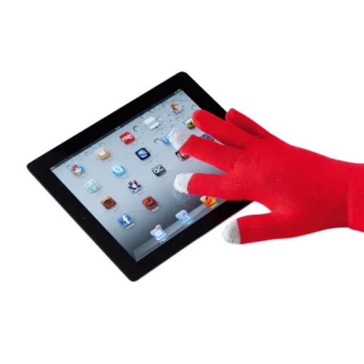 Gift Campaign Guanti pubblicitari in tanti colori con touch screen su 3 dita Touch> Guanti