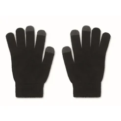 Gift Campaign Guanti touch in Rpet con etichetta in sughero personalizzata> Guanti