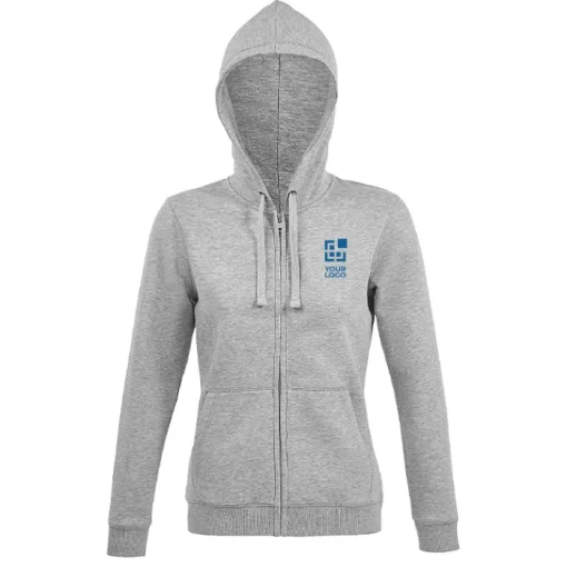 Gift Campaign Hoodie da donna con cerniera intera in cotone e poliestere SOL'S Spike> Felpe Personalizzate