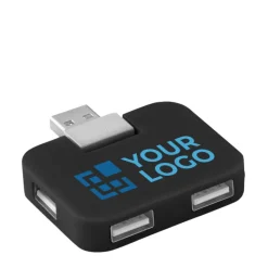 Gift Campaign Hub USB personalizzato economico compatto in ABS 4 USB A Quadrato><noscript><img width=