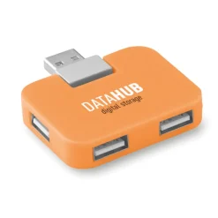 Gift Campaign Hub USB personalizzato economico compatto in ABS 4 USB A Quadrato><noscript><img width=