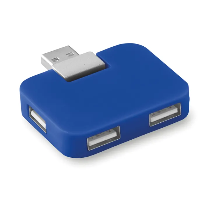 Gift Campaign Hub USB personalizzato economico compatto in ABS 4 USB A Quadrato> Gadget Per L'Ufficio