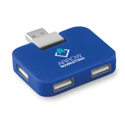 Gift Campaign Hub USB personalizzato economico compatto in ABS 4 USB A Quadrato><noscript><img width=