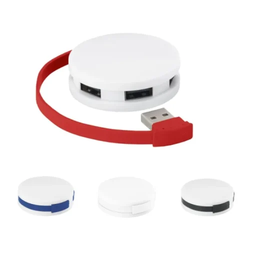 Gift Campaign Hub USB promozionale 2.0 con 4 porte USB cavo 14cm Rooud> Gadget Per L'Ufficio