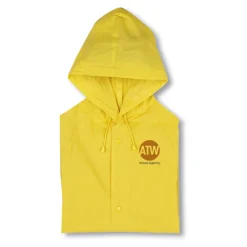 Gift Campaign Impermeabile con logo in PVC con cappuccio e chiusura bottoni Sprinkle></noscript> Impermeabili