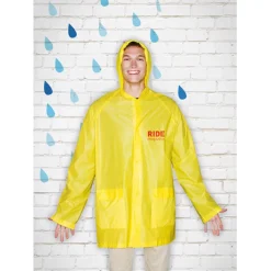 Gift Campaign Impermeabile con logo in PVC con cappuccio e chiusura bottoni Sprinkle></noscript> Impermeabili