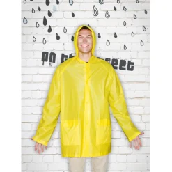 Gift Campaign Impermeabile con logo in PVC con cappuccio e chiusura bottoni Sprinkle></noscript> Impermeabili