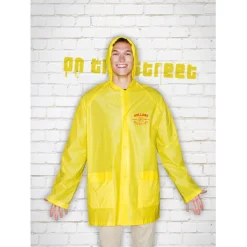 Gift Campaign Impermeabile con logo in PVC con cappuccio e chiusura bottoni Sprinkle></noscript> Impermeabili