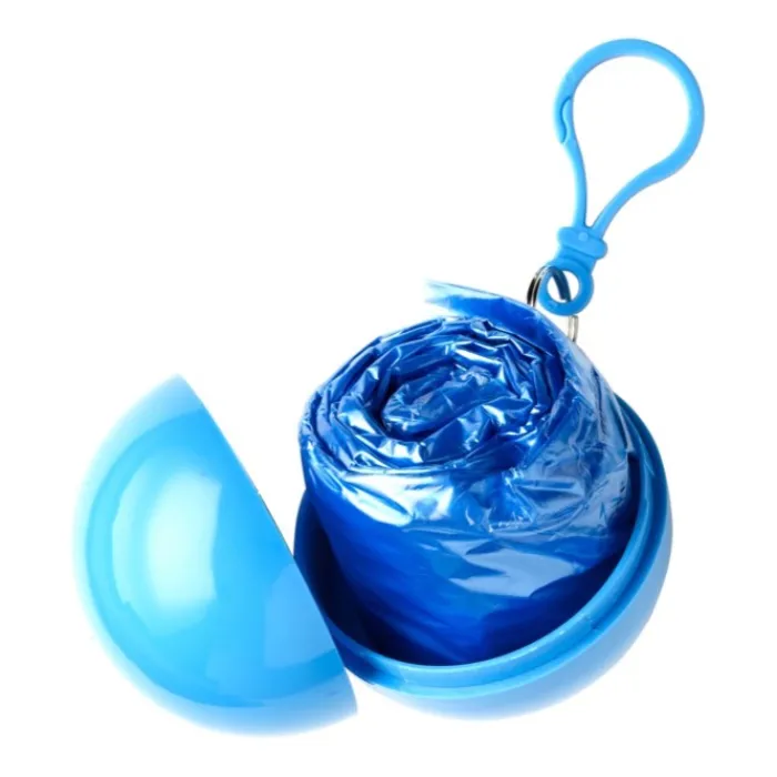 Gift Campaign Impermeabile in colorata custodia sferica di plastica con moschettone> Impermeabili