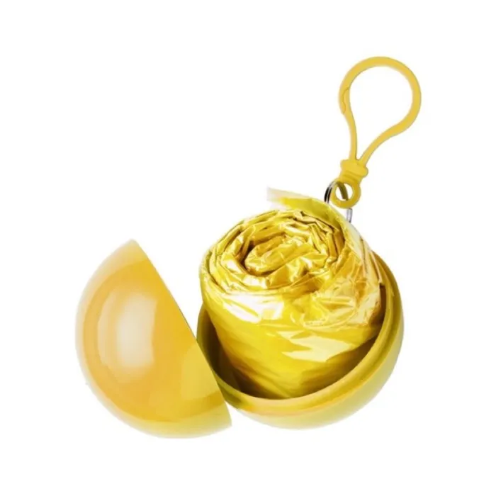 Gift Campaign Impermeabile in colorata custodia sferica di plastica con moschettone> Impermeabili