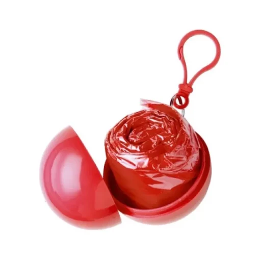 Gift Campaign Impermeabile in colorata custodia sferica di plastica con moschettone> Impermeabili