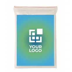 Gift Campaign Impermeabile promozionale pieghevole biodegradabile in confezione Eco></noscript> Impermeabili