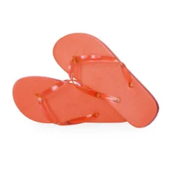 Gift Campaign Infradito con logo, suola in EVA e cinturini trasparenti Pool></noscript> Infradito