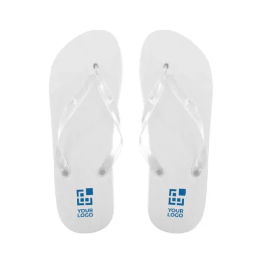 Gift Campaign Infradito con logo, suola in EVA e cinturini trasparenti Pool> Infradito