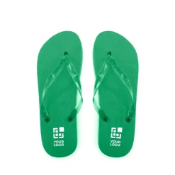 Gift Campaign Infradito con logo, suola in EVA e cinturini trasparenti Pool></noscript> Infradito