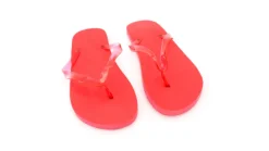 Gift Campaign Infradito con logo, suola in EVA e cinturini trasparenti Pool></noscript> Infradito