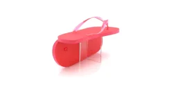 Gift Campaign Infradito con logo, suola in EVA e cinturini trasparenti Pool></noscript> Infradito