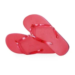 Gift Campaign Infradito con logo, suola in EVA e cinturini trasparenti Pool></noscript> Infradito