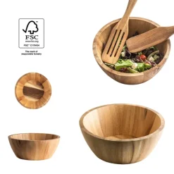 Gift Campaign Insalatiera in legno di acacia certificato FSC™ personalizzabile></noscript> Altri Utensili Da Cucina