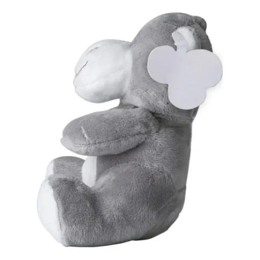 Gift Campaign Ippopotamo di peluche personalizzato con occhi ricamati ed etichetta> Peluche